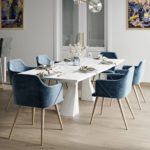 modern solid wood frame  luxury dinning table chairs for dinning room restaurant and hotel use