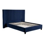 Home bedroom furniture upholstered fabric wooden king size bed