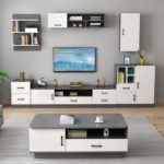 High end furniture tv stand modern living room MDF modern style tv stand and center table