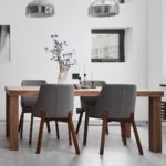 luxury Italian top wooden Dinning Table and Chairs 4 Dinning Chairs