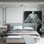 Dream house Nordic upholstered fabric Luxury Modern French Japanese Style Bed Room Furniture