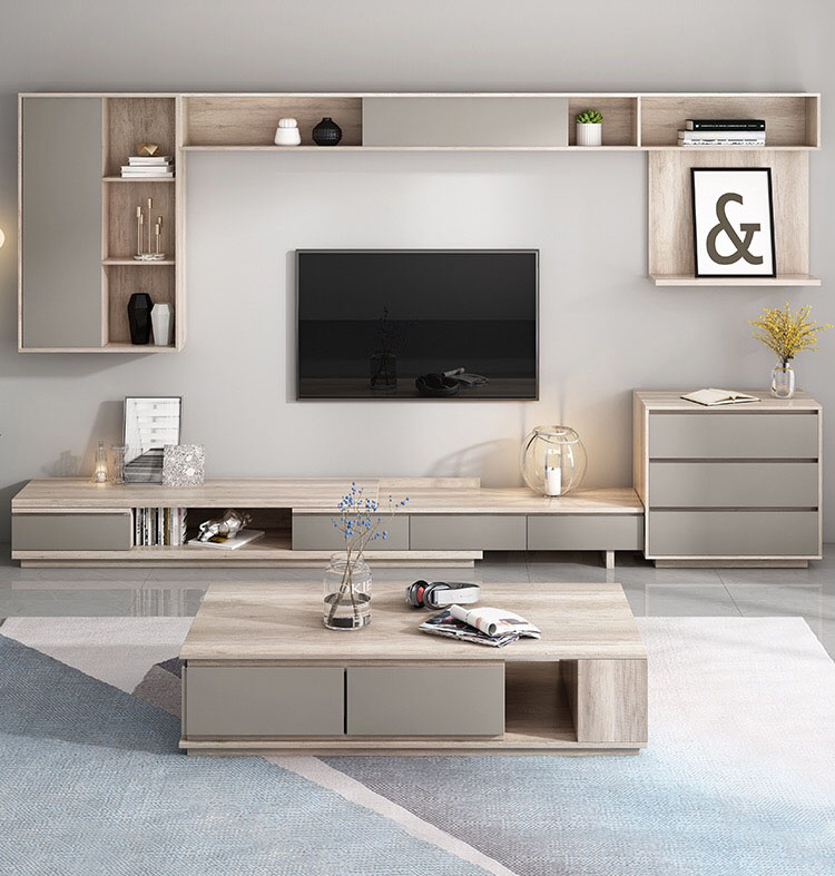 High Modern Mdf Wall Mounted Tv Stand Sets Living Room Storage Cabinet With Their Table Ranis Group Ltd