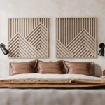 mountain shaped wood design