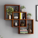 Wall Shelf (Honey Finish) design