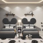 Cute twin kids bed