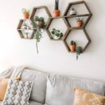 LARGE hexagon shelves honeycomb shelves