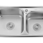 Kitchen sink double bowl