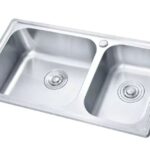 Kitchen sink double bowl