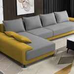 Living room L shaped sofa