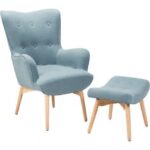 2023 Arms chair with pouf