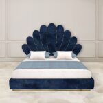 a beautiful flower shape luxury design bed set