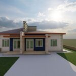 Modern semi detached house