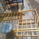 Outdoors steel chair
