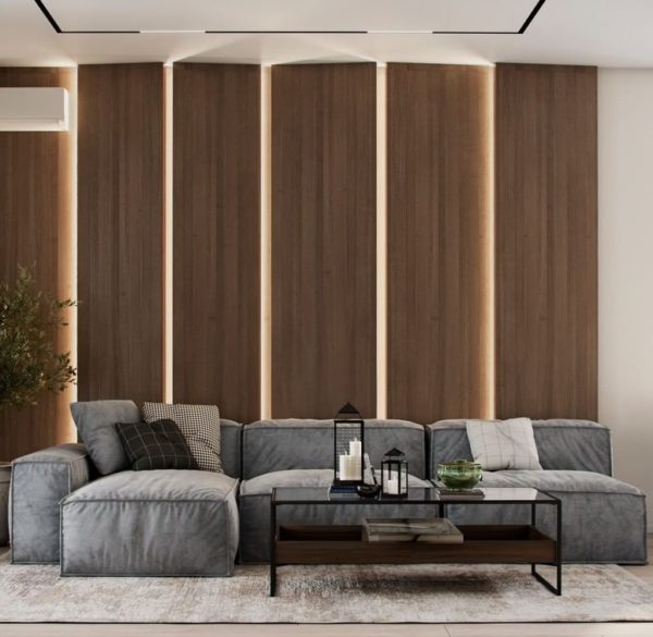 2026 Modern smart luxury living room U shaped sofa set