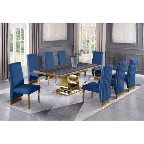 Modern velvet fabric with coated legs chair