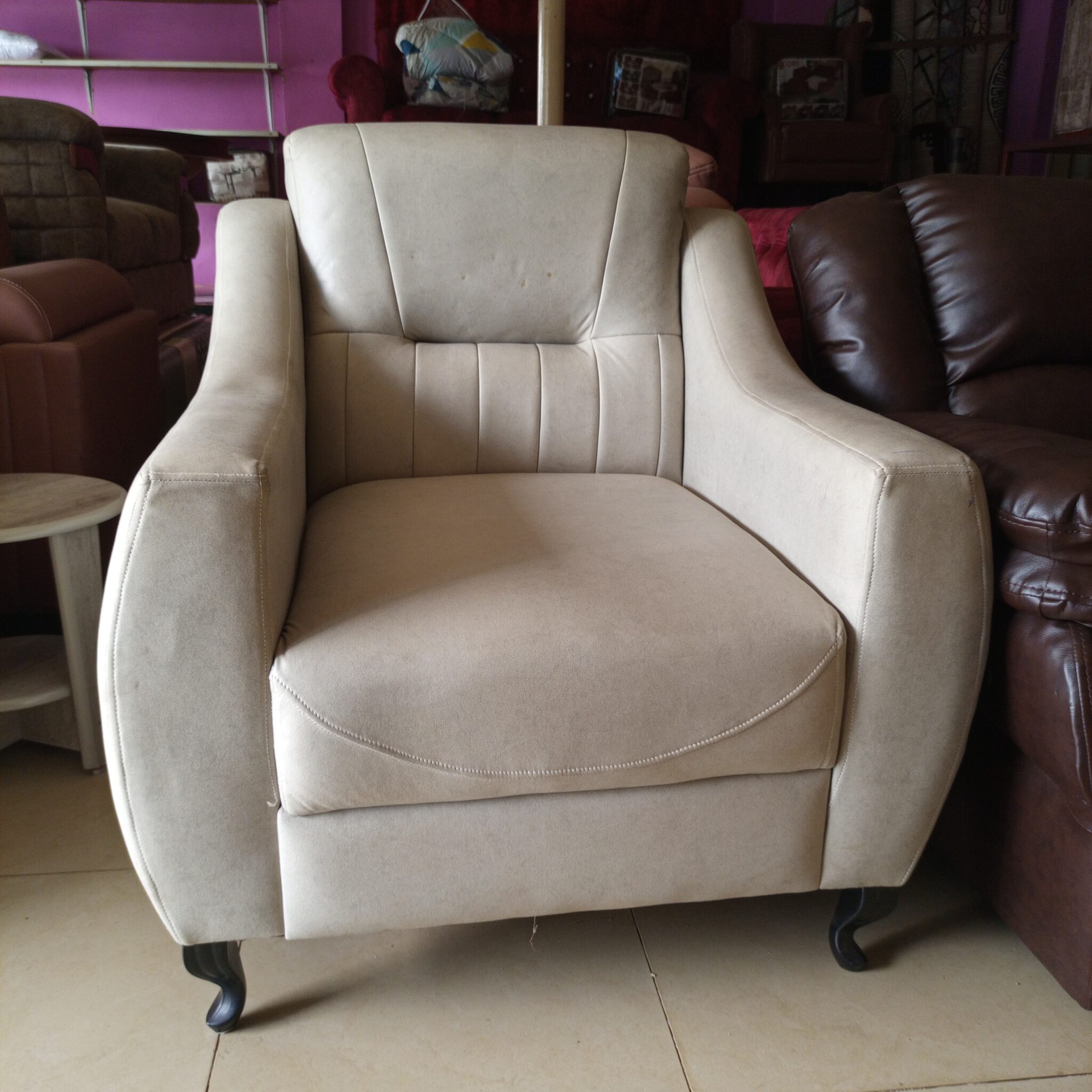 107/12 beige armchair