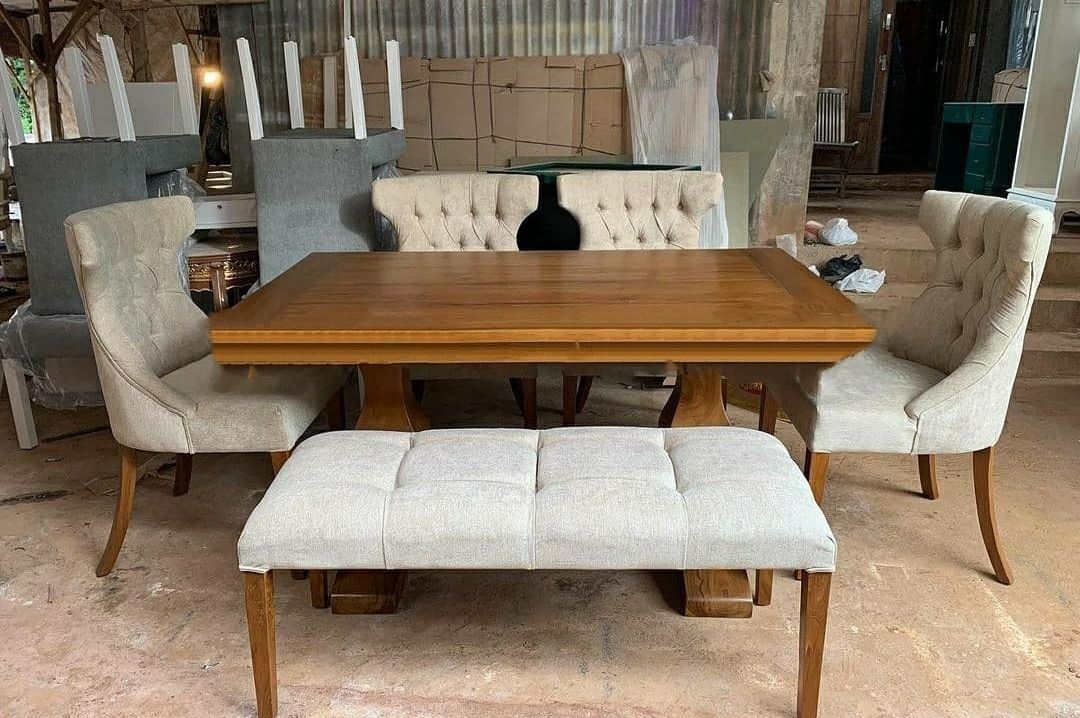 modern wooden dining set