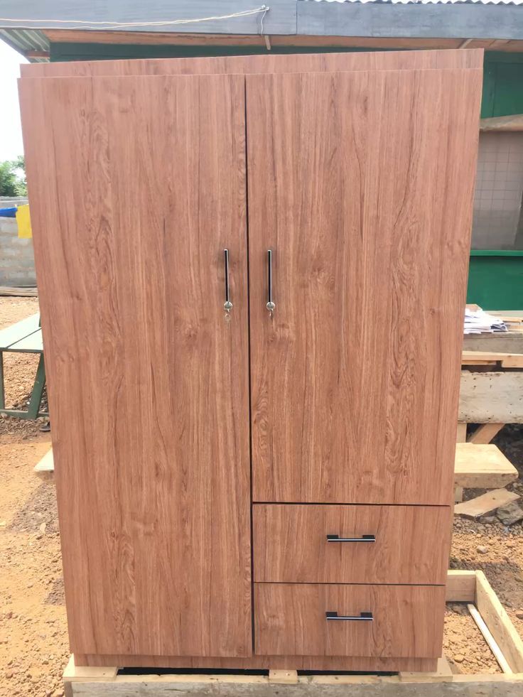 wooden wardrobe