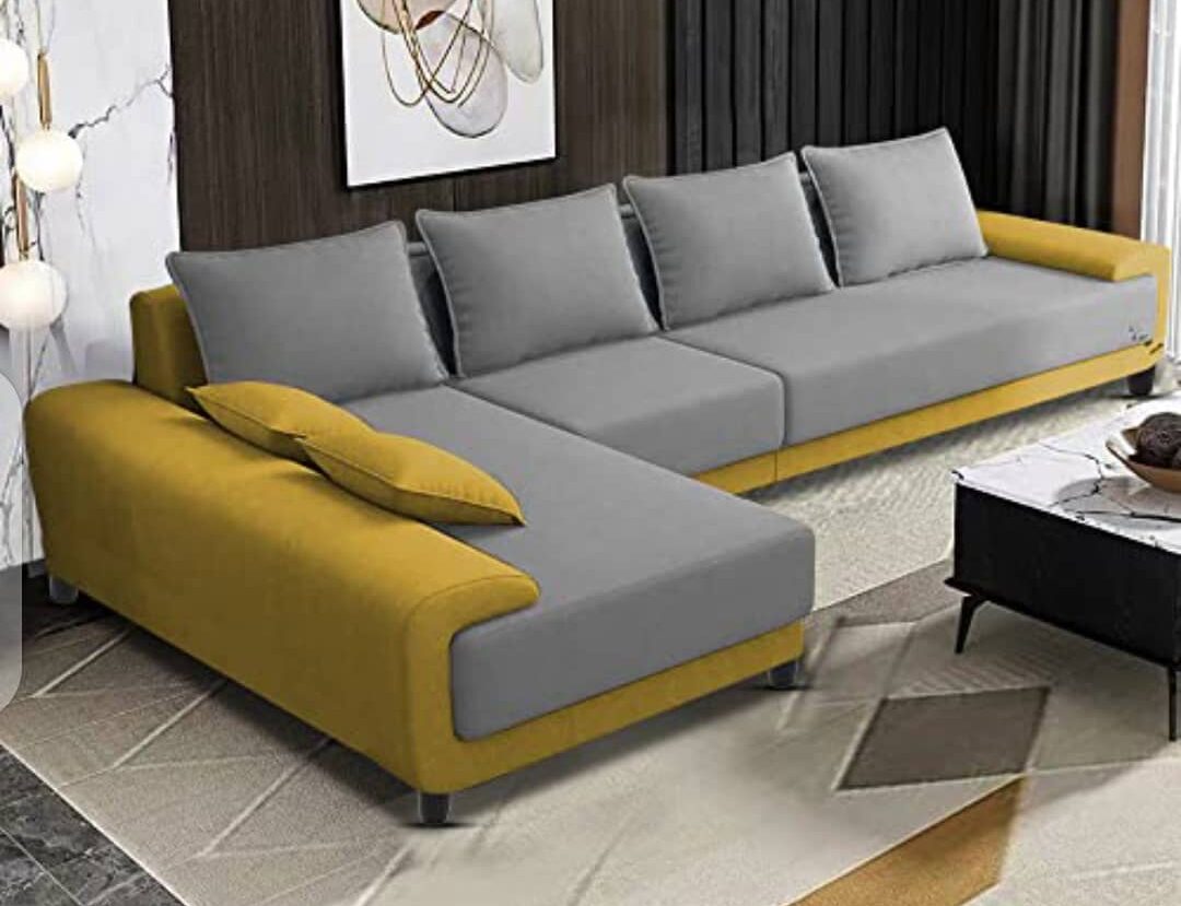 Living room L shaped sofa set