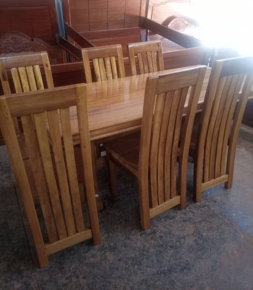 wooden dining table set