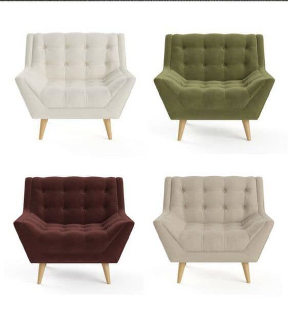 103/09 modern tufted accent armchair