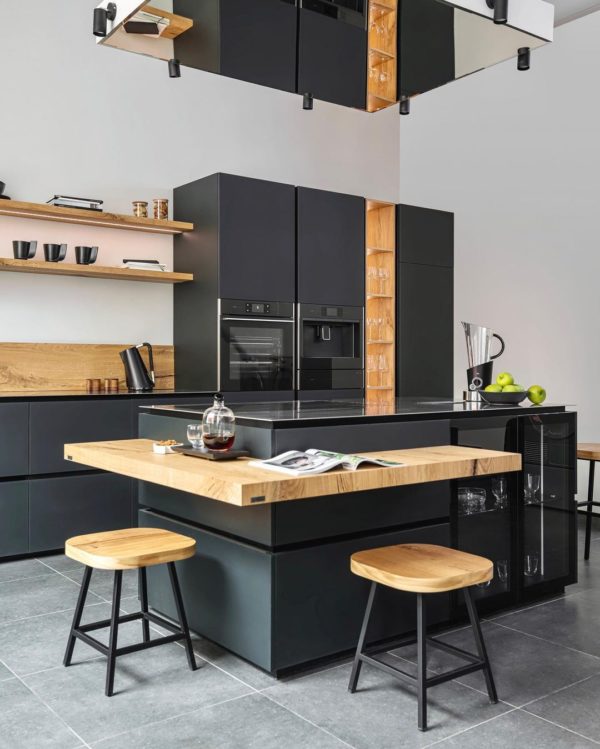 a modern kitchen