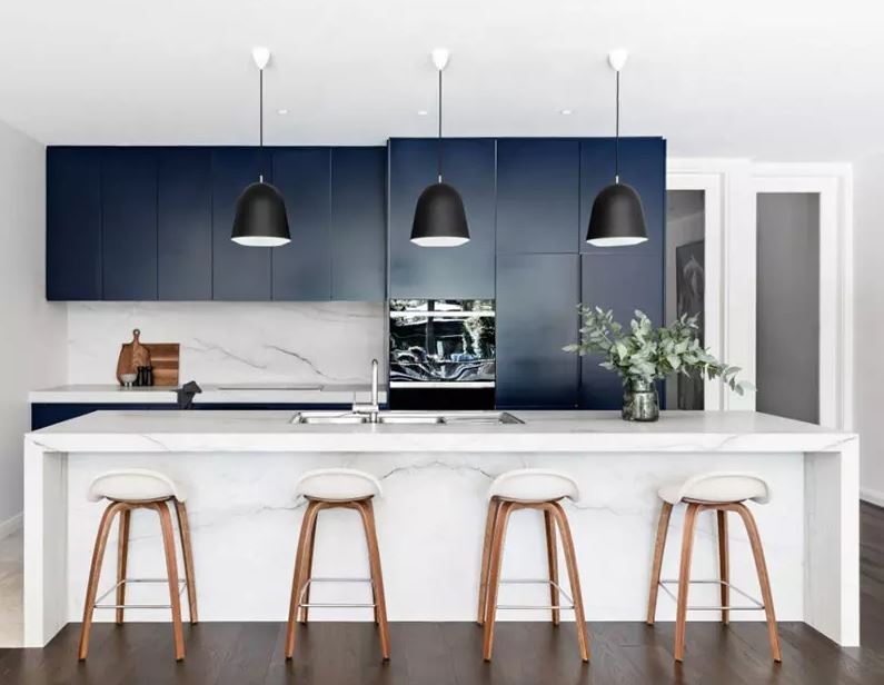 Mont Blanc Quartzite kitchen