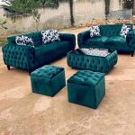 101/07 beautiful tufted design sofa set