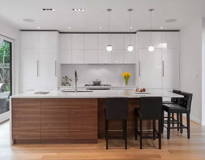 a modern kitchen