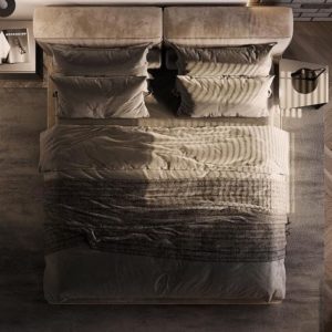 112/12 Bedroom furniture faux leather king size bed