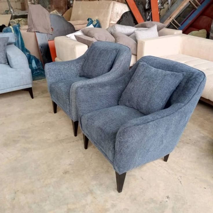 101/08 fabric armchairs