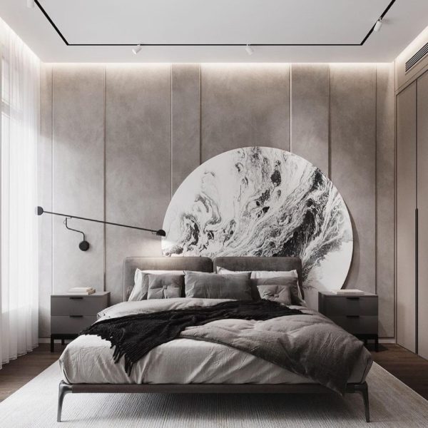 a modern bedroom interior design