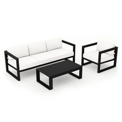 102/04 Harmonia Living Avion aluminum sofa set