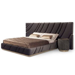 108/09 fabric double bed