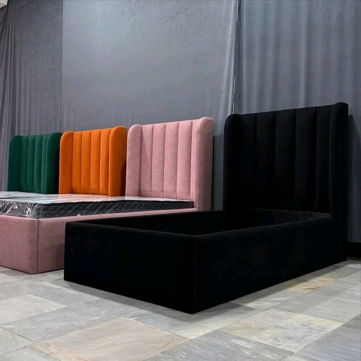 a Meridian Kiki velvet storage beds