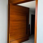 wooden pivot door