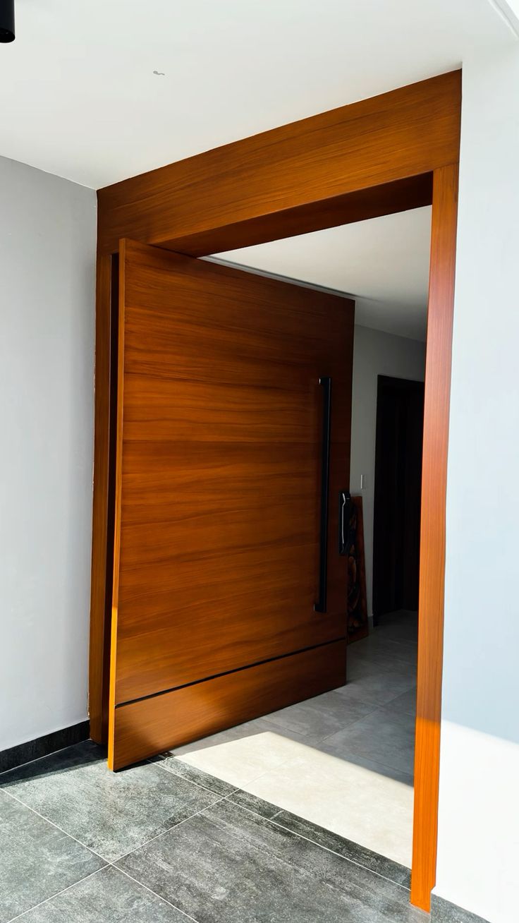 wooden pivot door