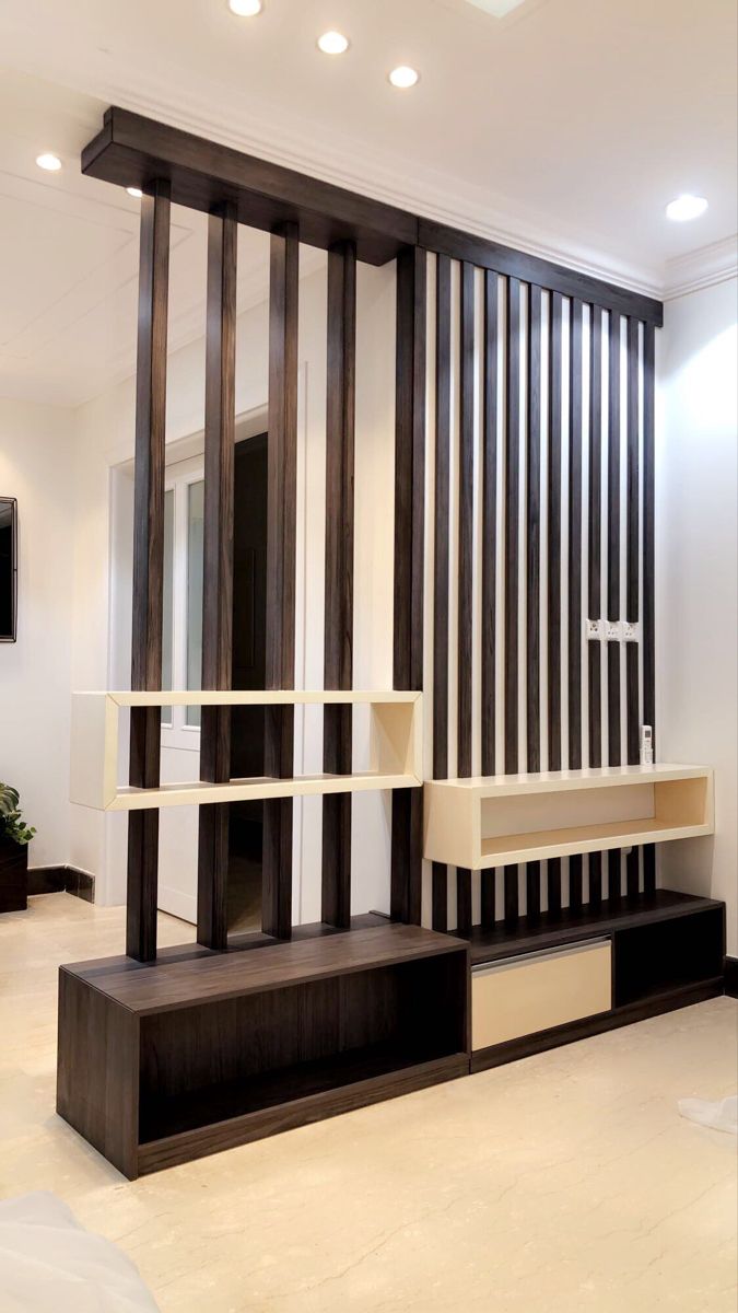102/03 modern wooden room partition