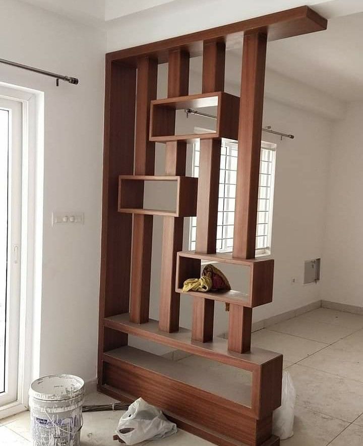 102/02 modern wooden room partition