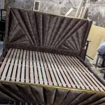 102/09 modern beautiful v designed bed