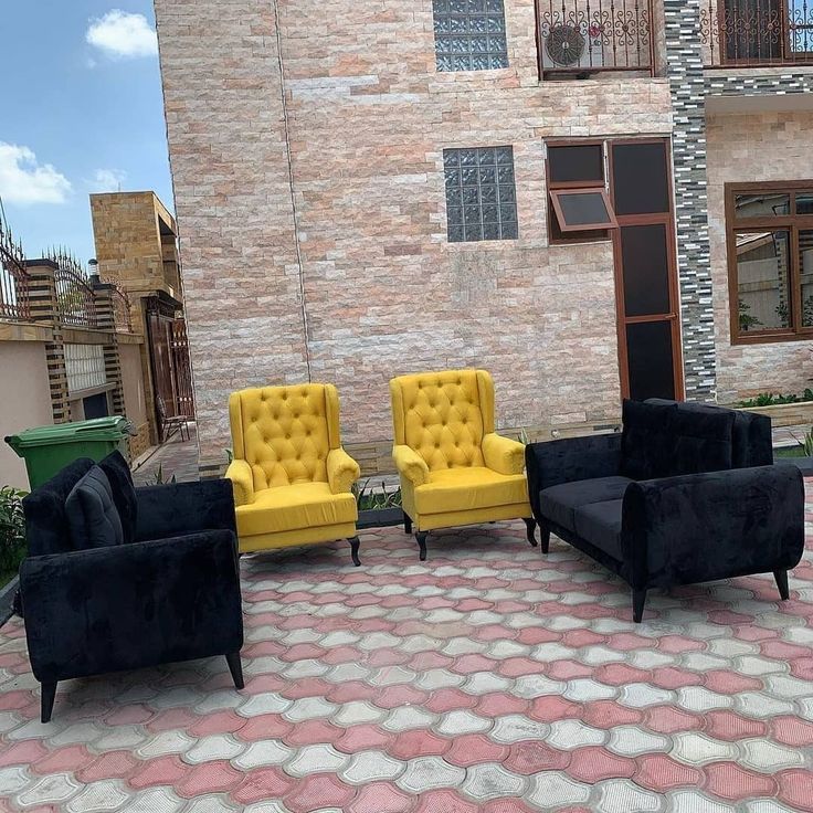 tufted wingback armchairs and sofas