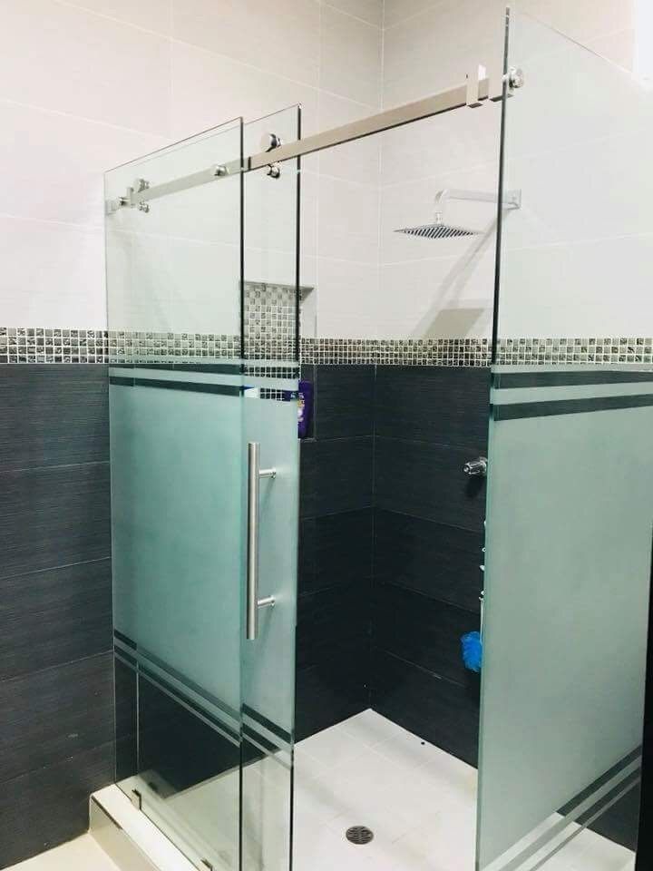 sliding glass shower