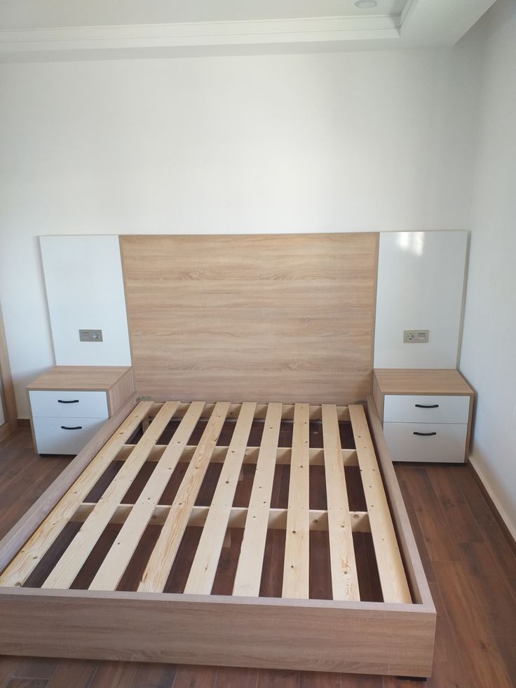 wooden bed frame