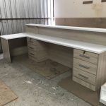 102/03 L-shaped reception desk