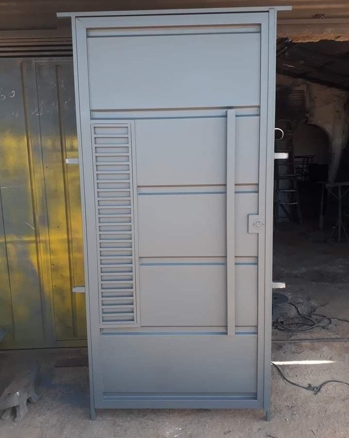 modern metal security door