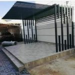 102/12 contemporary metal pergola