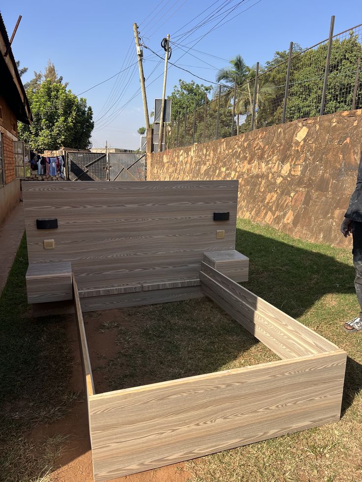 modern wooden bed frame