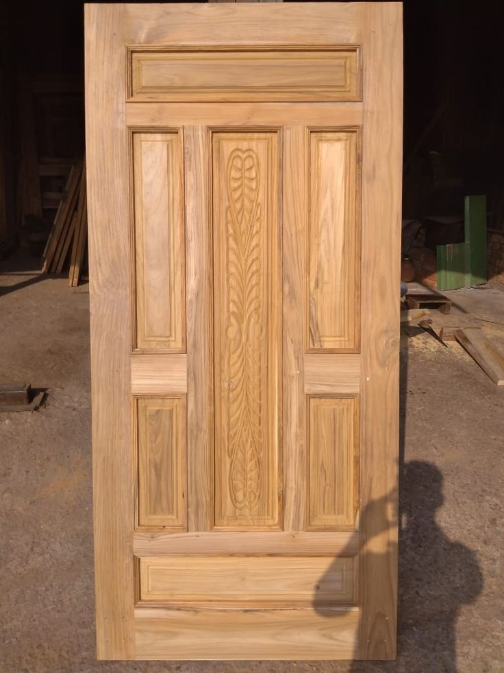 Teak wood door