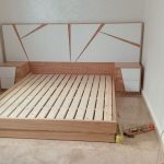 109/08 modern wooden platform bed