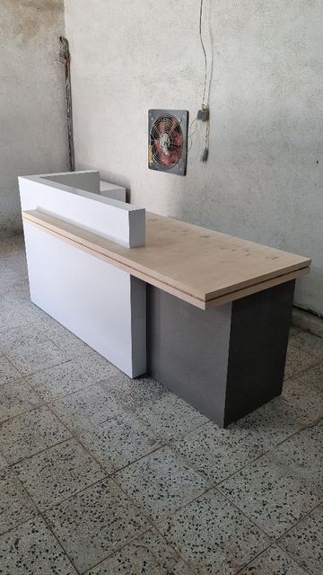 modern reception desk